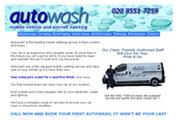 Autowash website design